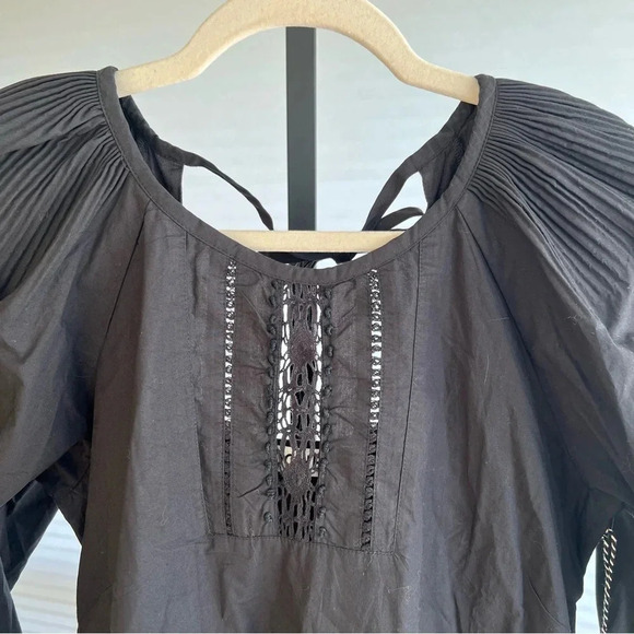 St. Roche Fountain Dress Organic Cotton Black 4 NWT Spring Feminine Contemporary - Picture 4 of 11